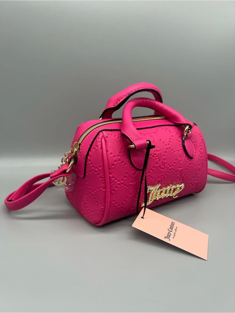 Juicy couture semi charmed satchel crossbody purse